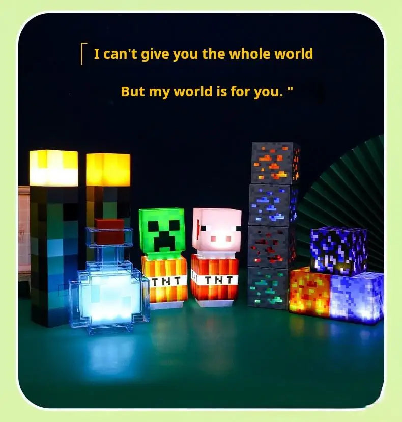Minecraft Brownstone Torch -4 Color Changing