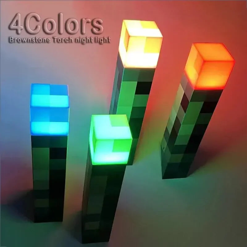 Minecraft Brownstone Torch -4 Color Changing